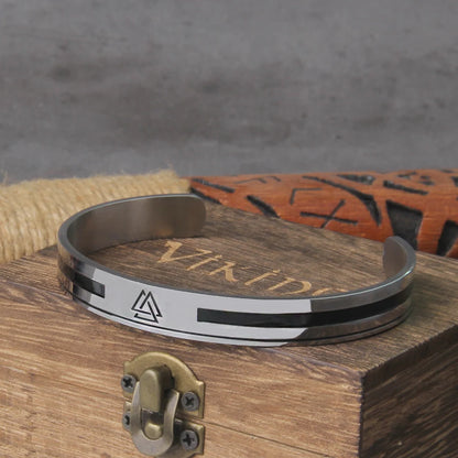 Valknut Cuff Bracelet